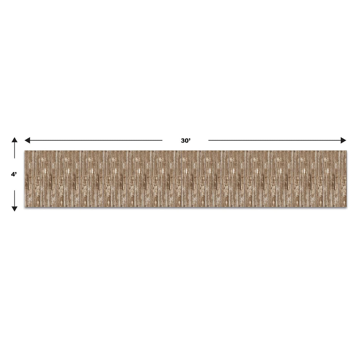 Beistle 52041 Barn Siding telón de fondo para fiestas, 4-Feet por 9 metros