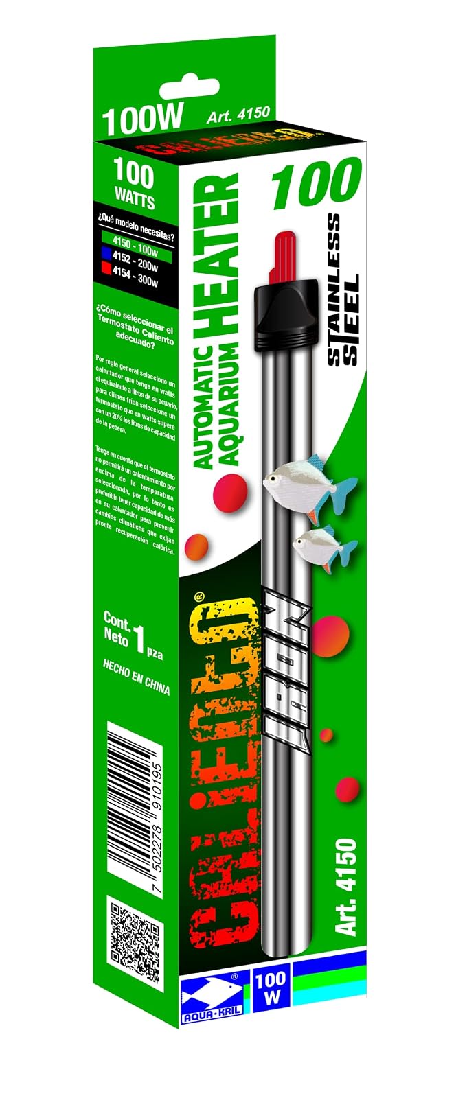 CALIENTO 4150 Stainless Steel Acero 100W