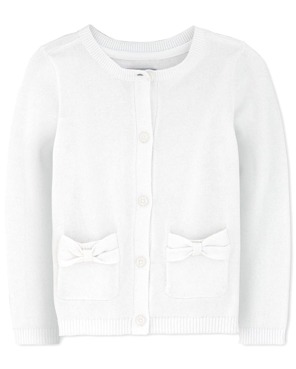 The Children's Place Cárdigan de Punto para Niña - Único blanco - 3 Años