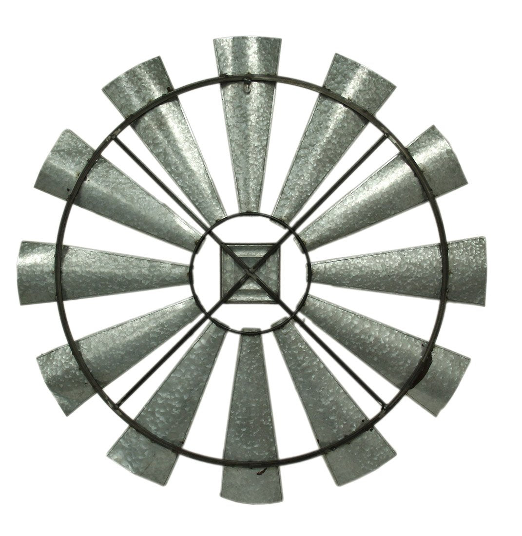 Decoración de Pared de Metal, 109 x 58 cm, Color Dorado, Rústico, Gris/Negro, 40" x 40", 1, 1