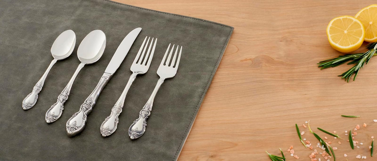 Oneida Louisiana Fine - Tenedores de cena (4 unidades, acero inoxidable 18/10)
