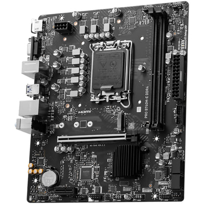 MSI Tarjeta Madre Pro B760M-E DDR4 LGA 1700 2X DDR4 1x M.2 PCIe 4.0 Micro ATX