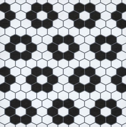 FloorPops FP3931 - Azulejos de piso para despegar y pegar, color negro