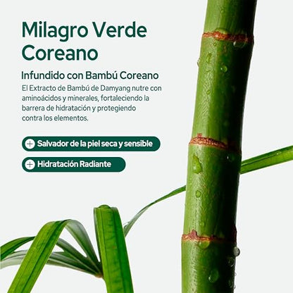 PURITO crema hidratante facial y corporal con bambú y pantenol 100 ml - crema facial ligera no grasa - skin care hidratación intensa