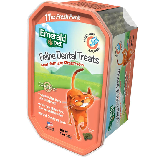 Emerald Pet, Premios Dentales de Salmón para Gato 11 oz