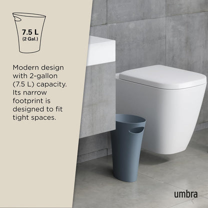 Umbra Skinny Bote de Basura, Azul pizarra