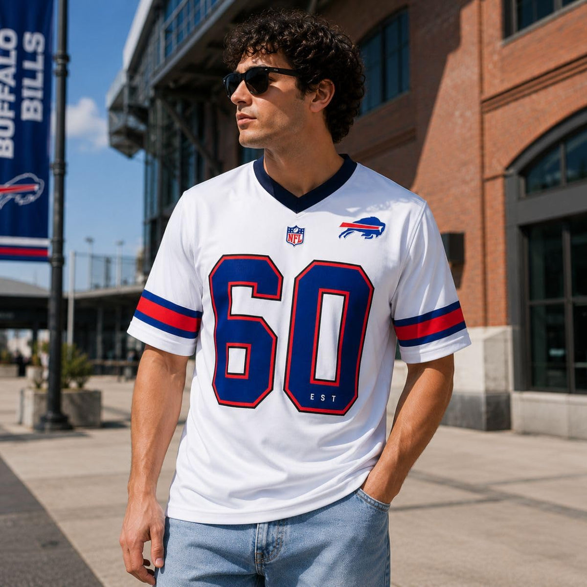 NFL Fan T-Shirt Buffalo Bills Blanco para Hombre