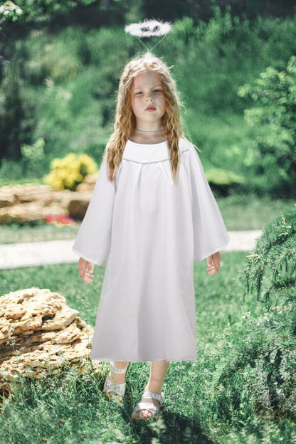 HOMELEX - Disfraz de ángel para niños con halo de Navidad, vestido de ángel para niña