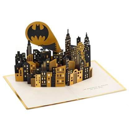 Hallmark Signature Paper Wonder Batman - Tarjeta emergente del día del padre o tarjeta de cumpleaños para él (Día épico)