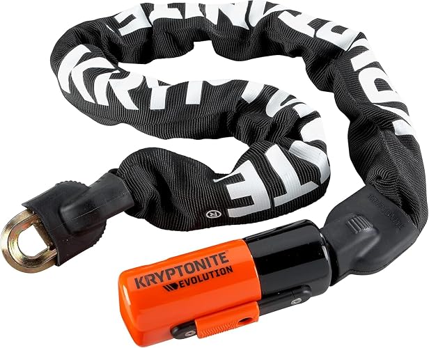 Kryptonite Evolution 4 - Candado de Cadena Integrado para Bicicleta