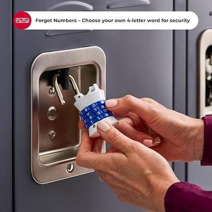 Master Lock 1535DWD Candado de Combinación con Letras para Recordar Fácilmente