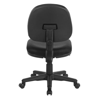 Office Star - Silla de Oficina esculpida neumática con Asiento Acolchado Grueso y Soporte Lumbar Integrado, Color Negro