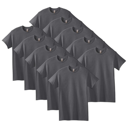 Gildan G5000 Camiseta de Algodón Pesado para Hombre - 10 - Charcoal Grey - M