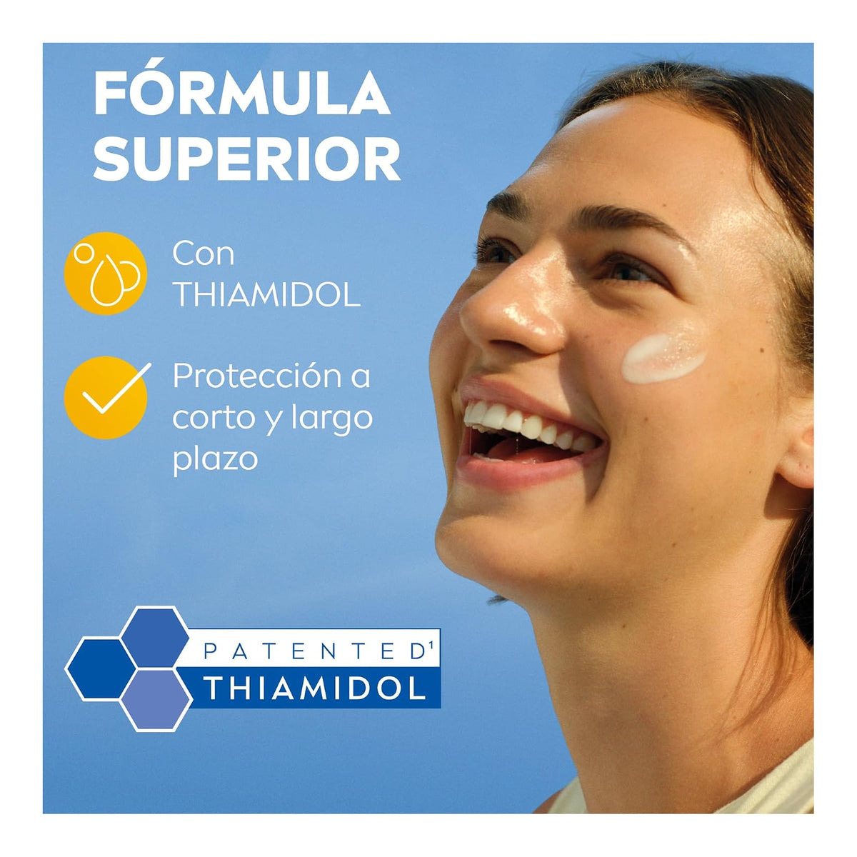 Protector Solar Facial NIVEA SUN Control De Manchas Luminous 630° Con Thiamidol Fps50+ 40Ml, con ácido hialurónico