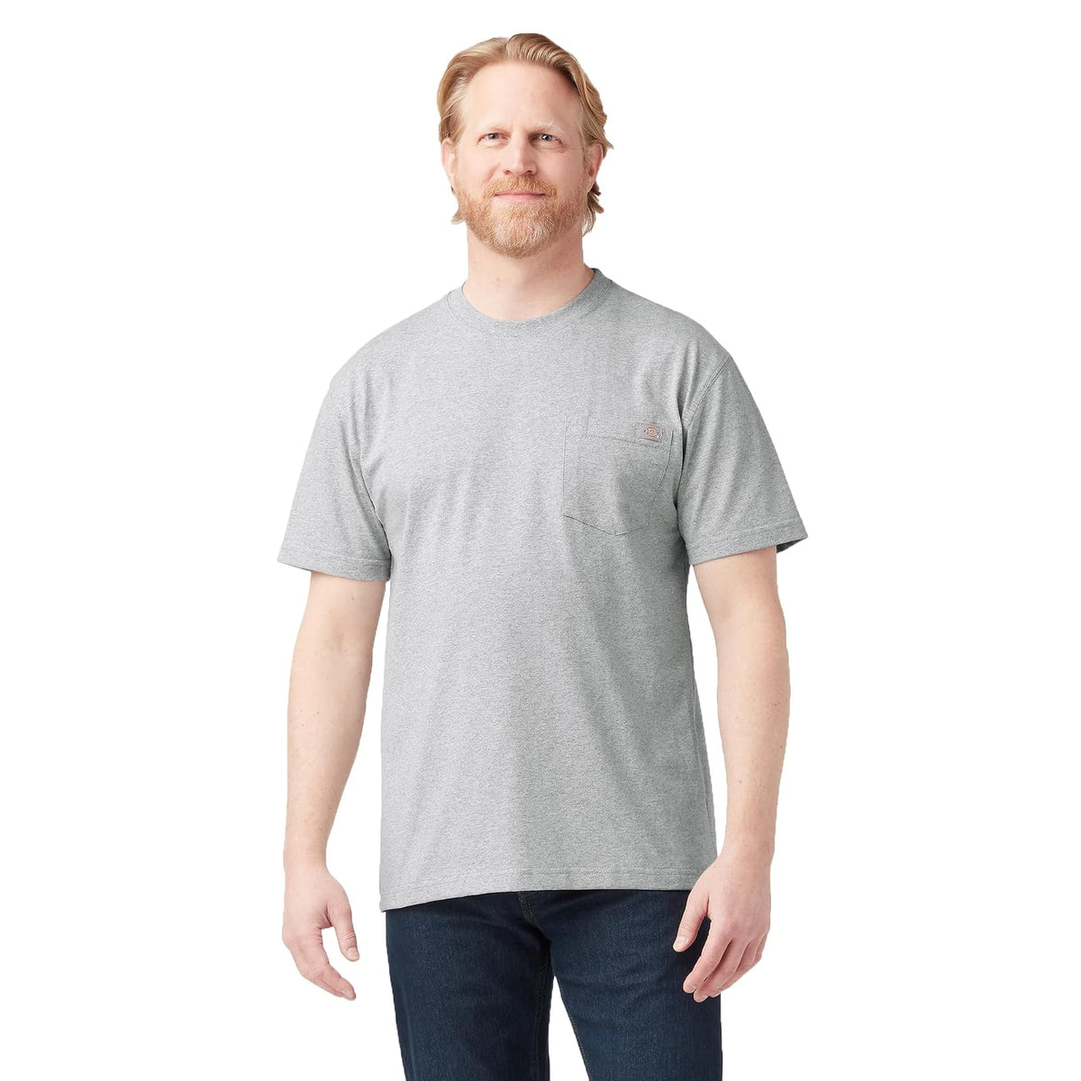 Dickies Playera de Manga Corta Cuello Redondo Heavyweight para Hombre - G - Gris brezo