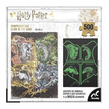 Novelty Corp Rompe de Colección Harry Potter Glow In The Dark 500 Pz [Modelo Surtido], 1 unidad
