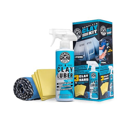 Chemical Guys Kit Completo de Arcilla, Kit de restauración de Pintura para Automóviles, Camiones, todoterrenos y más