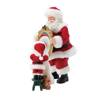 Department 56 Possible Dreams Christmas Traditions - Juego de Cifras de Papá Noel Seeing is Believing, 10.5 Pulgadas, Multicolor