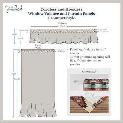 Greenland Home Phoenix Paneles de Cortina, Conjunto de 4 Piezas, Forradas con ataduras, 213 cm de Largo, Marron Topo