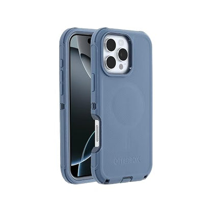 OtterBox - Funda para iPhone 16 Pro MAX Defender Series, Color Azul | Funda para iPhone resistente, resistente y duradera, a presión en MagSafe, de revestimiento múltiple, absorción de impactos