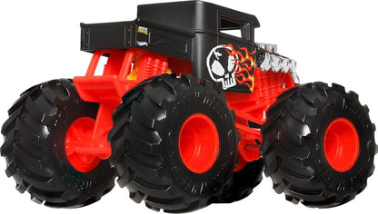 Hot Wheels Monster Trucks Vehículo de Juguete Bone Shaker Escala 1:24 para niños de 3 años en adelante