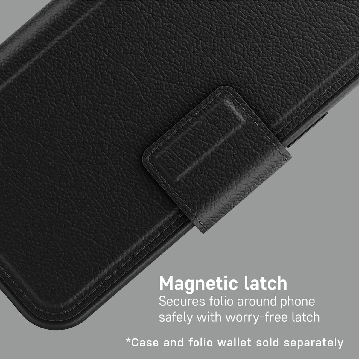 OtterBox - portafolios Desmontable Tipo portafolios (se Vende por Separado) para MagSafe - iPhone 12 Pro MAX, Color Negro