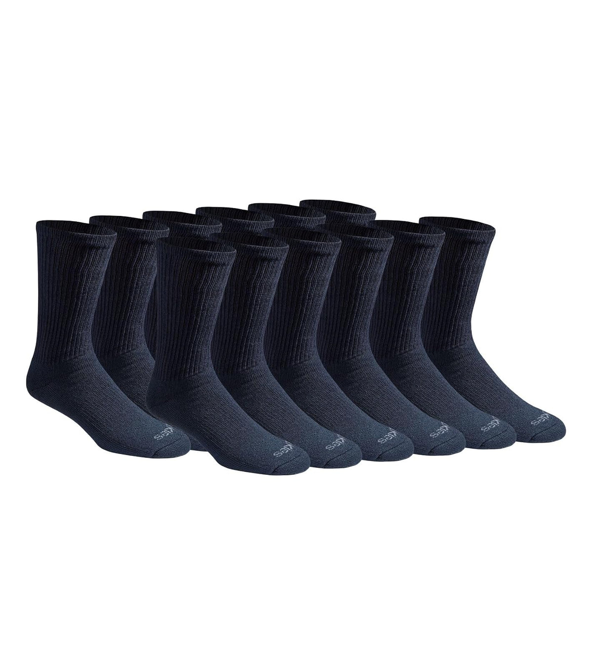 Dickies Men's All Purpose Cushion Crew Socks (6/12 Packs)
