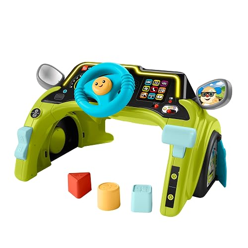 Fisher-Price Ríe y Aprende Juguete para Bebés Volante de Actividades Interactivas para bebés de 6 Meses en adelante