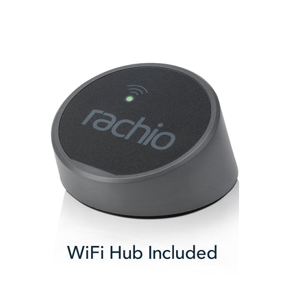 Rachio - Temporizador inteligente de manguera con cubo WiFi para riego al aire libre | Fácil instalación del grifo, automatiza los horarios de agua y rociadores para cuidado del césped, jardín y patio