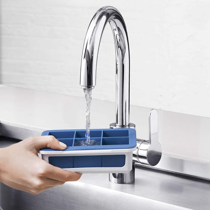 OXO Good Grips – apilables Cubito de hielo de silicona bandeja con tapa – Cubo grande