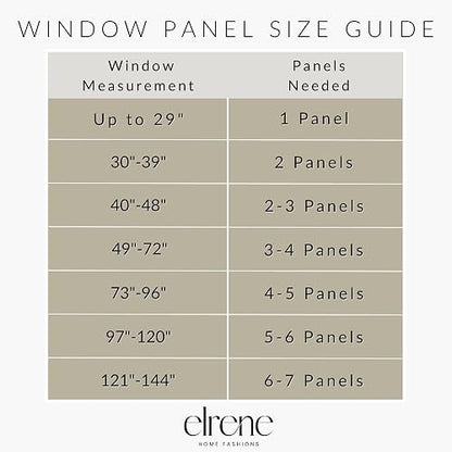 Elrene Home Fashions Farmhouse Living Grainger - Cortina oscurecedora para Ventana a Cuadros, Sala de Estar y recámara con pestañas de Bolsillo para Barra, 52 x 95 Pulgadas, Gris, 1 Panel