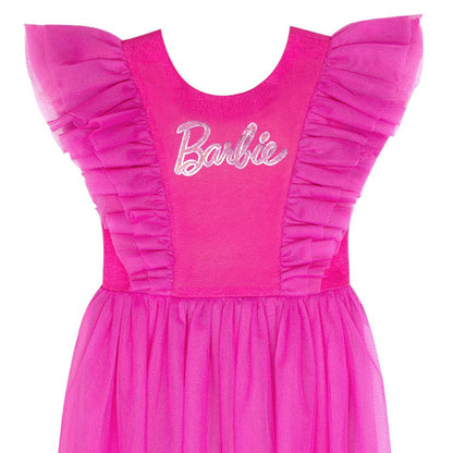 Vestido Barbie Olanes Fucsia, Talle 10