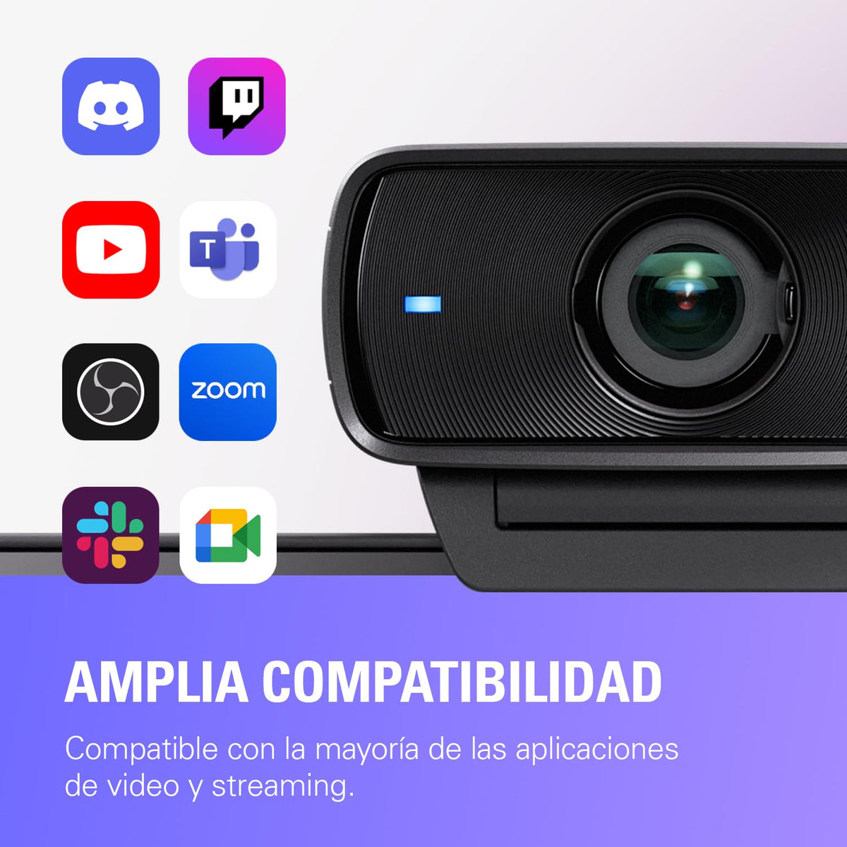 Elgato Facecam MK.2, webcam prémium Full HD | Sensor Sony, control PTZ, video 1080p60 sin comprimir, controles estilo DSLR, obturador de privacidad fácil de deslizar