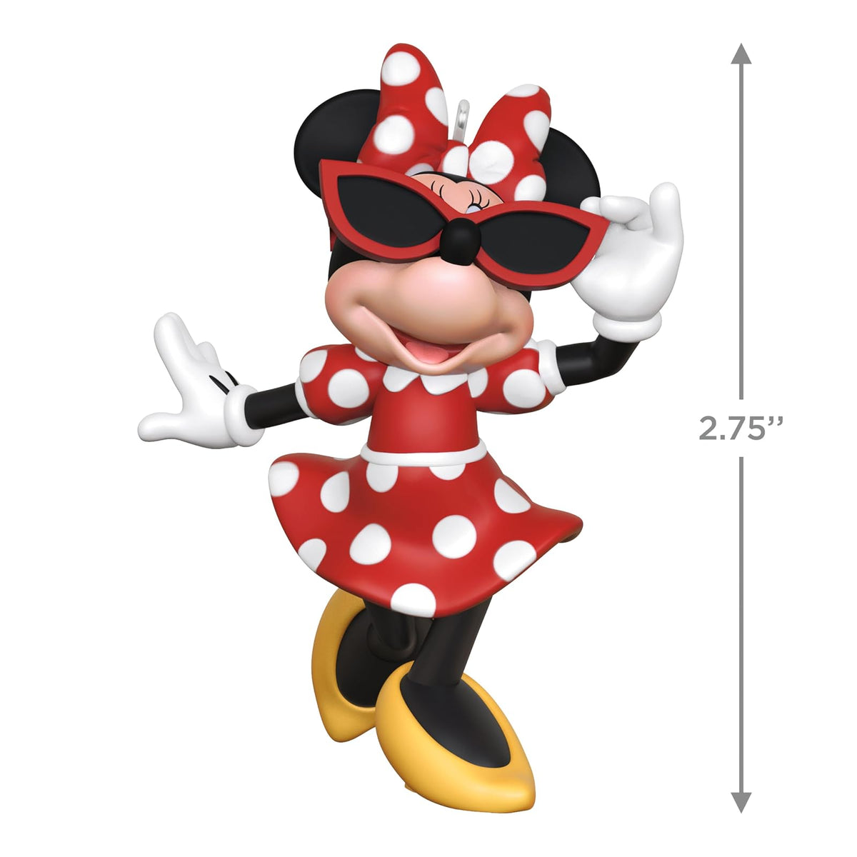 Hallmark - Adorno navideño de Recuerdo 2025, Disney Minnie Mouse Sunny Chic, Regalos para Fans de Disney