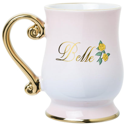Silver Buffalo Princess Belle - Taza de cerámica con patas de 496 ml