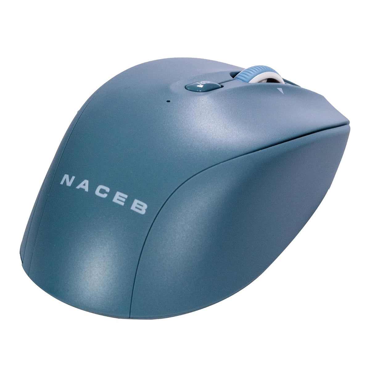 Naceb Technology - Mouse Inalámbrico Dual Mode 2.4G + Bluetooth con Diseño Ergonómico y Conexión Versátil - Ideal para Oficina y Estudio en Color Azul