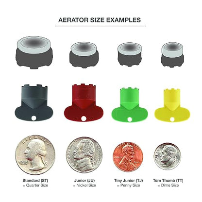 Danco Cache - Llave de extracción de llaves de aireador, varios colores, M24x1, M21.5×1, M18.5×1 y M16.5×1 (11032)