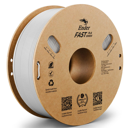 CREALITY Ender - Filamento PLA Rápido de 1.75 mm, Negro, 1 kg (2.2 lb), Precisión +/- 0.03 mm, Apto para Impresoras 3D