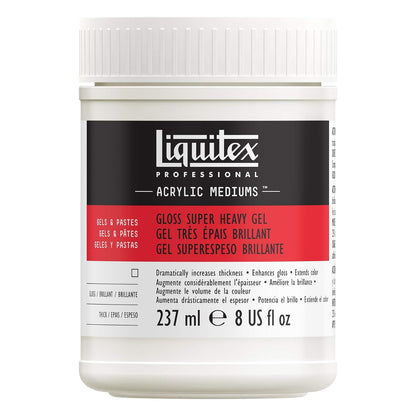 Liquitex Gloss Super Heavy Gel Medium, 8-Ounce