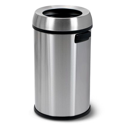 Simpli-Magic Bote de basura de 65 litros, grado comercial, acero inoxidable