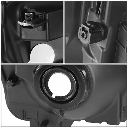 DNA Motoring HL-OH-FSU13-SM-AM Faros Ahumados Ámbar para Ford F-250/F-350/F-450/F-550 Super Duty 11-16
