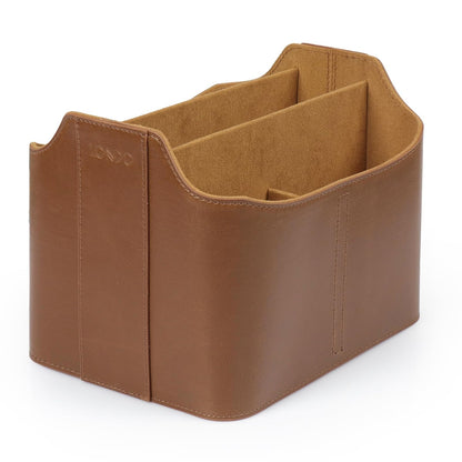 Londo Organizador para Controles Remotos con Bolsillo para Tablet - Marrón claro