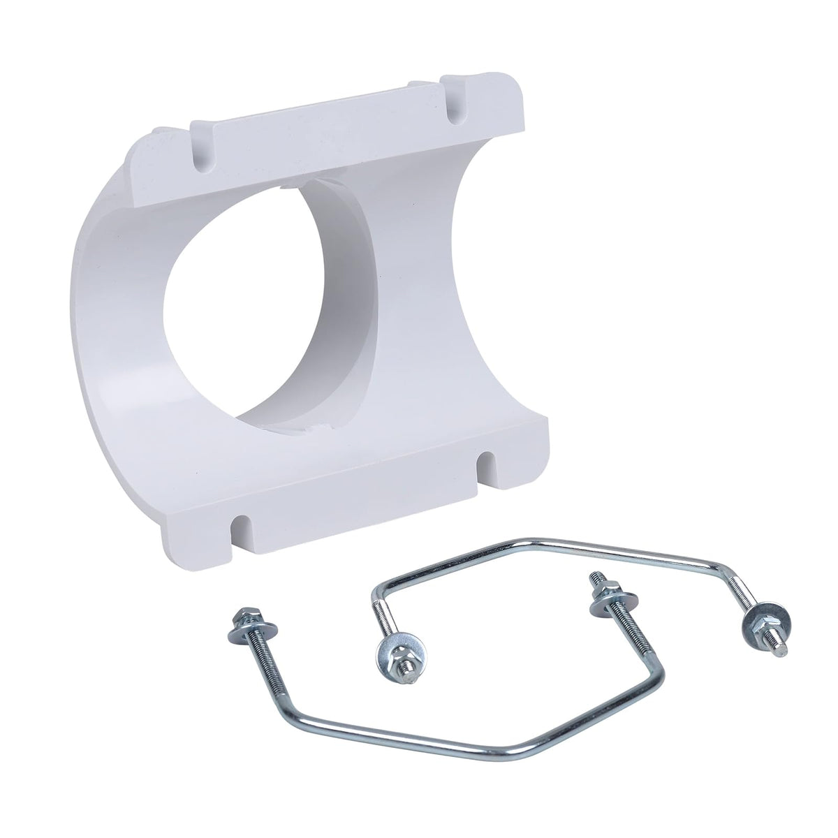 Oatey 4 x 4 pulgadas. Kit de playera de sillín de PVC