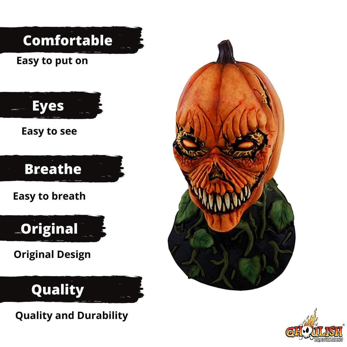 Adult Possessed Pumpkin Mask