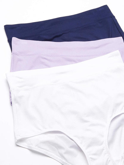 Warner'S Blissful Benefits No Muffin Parte Superior Transpirable Micro Bragas Bragas Breves Multipack Ropa Interior para Mujer
