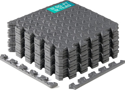 Yes4All Tapete de Ejercicio EVA para Gimnasio en Casa - Gris