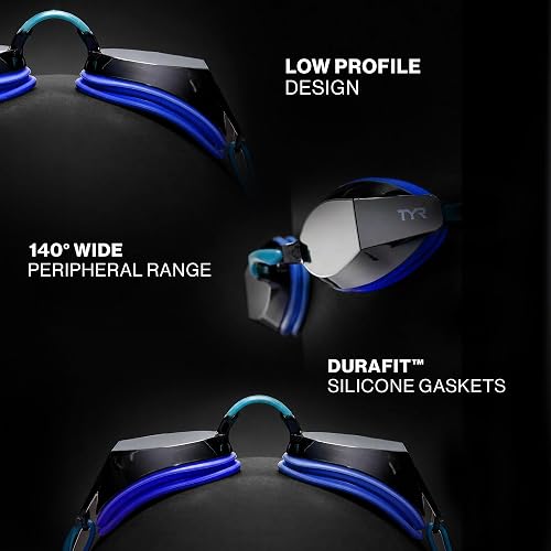 TYR Black Ops Swimming Goggles BLACKOPS 140 EV RACING ADULTO FIT Unisex adulto