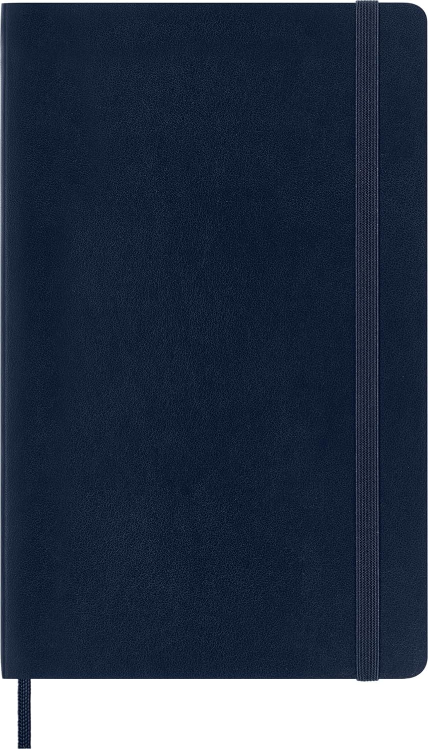 Moleskine Classic - Cuaderno de tapa blanda, diseño de lunares, punteado, Sapphire Blue