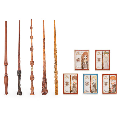 Wizarding World, auténtica Varita de Ron Weasley de 30.5 cm con Tarjeta de hechizos Coleccionable, Juguetes para niños a Partir de 6 años
