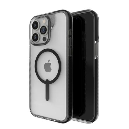 ZAGG Santa Cruz Snap - Funda para iPhone 15 Pro MAX, Funda para teléfono MagSafe, protección contra caídas (4 m), grafeno Duradero, antiamarillamiento y Resistente a los arañazos, Negro